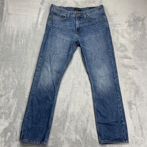 Bullhead Denim Co. Jeans Mens 33x32 (33x30) Blue Denim Slim Fit Straight Leg